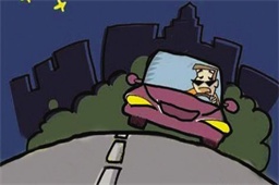 夜間行車要注意安全駕駛心中記